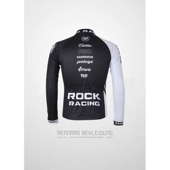 2010 Fahrradbekleidung Rock Racing Shwarz und Wei Trikot Langarm und Tragerhose - zum Schließen ins Bild klicken